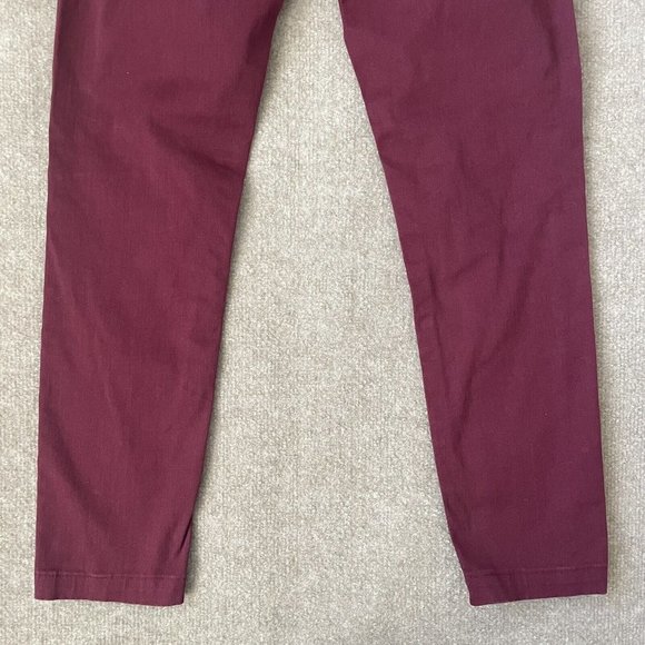 Miss Me Pants Womens 25 Burgundy Red Crop Capri 26" Inseam Low Rise Skinny - Picture 13 of 14